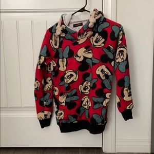 Vintage Minnie Mouse Sherpa lined sweatshirt